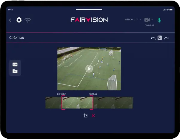 Créez des clips en un clic pour analyser les moments forts